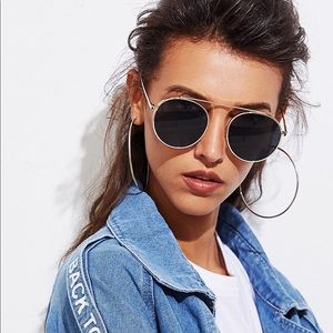 Flat top retro sunglasses
